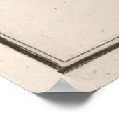 Vintage Karte Ibiza Spanien (1764) Poster (Ecke)