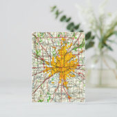 Vintage Karte Indianapolis (Stehend Vorderseite)