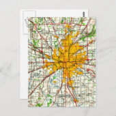 Vintage Karte Indianapolis (Vorne/Hinten)
