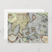 Vintage Karte Indiens | 1592 (Vorne/Hinten)