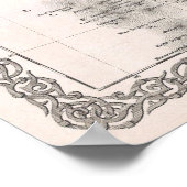 Vintage Karte Indiens (1855) Poster (Ecke)