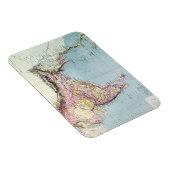 Vintage Karte Indiens | 1877 Magnet (Rechte Seite)