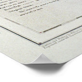 Vintage Karte Indiens | 1877 Poster (Ecke)