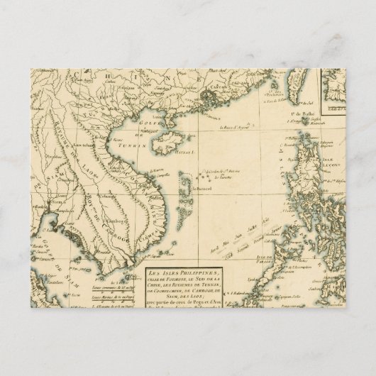 Vintage Karte Indiens | Indischer Ozean (Vorderseite)