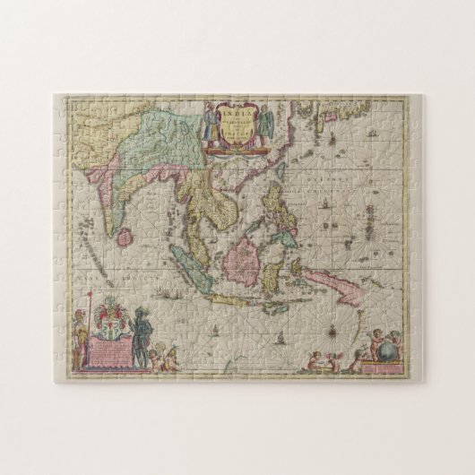 Vintage Karte Indonesiens (1665) Puzzle (Horizontal)