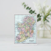 Vintage Karte - Irland (Stehend Vorderseite)