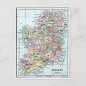 Vintage Karte - Irland (Vorderseite)