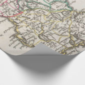 Vintage Karte Irlands (1748) Geschenkpapier (Ecke)
