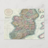 Vintage Karte Irlands (1799) (Vorderseite)