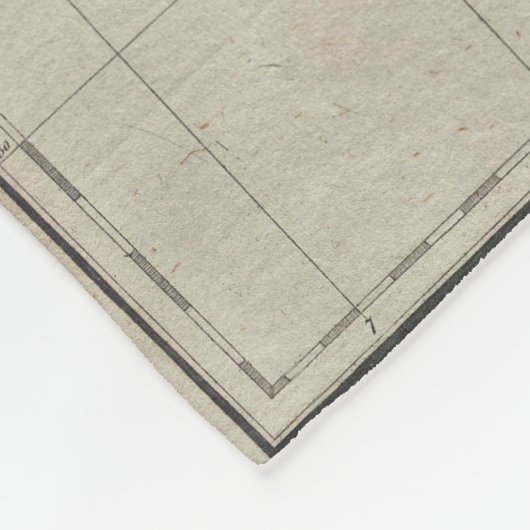 Vintage Karte Irlands (1804) Fleecedecke (Ecke)