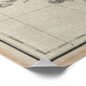 Vintage Karte Irlands (1804) Poster (Ecke)