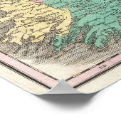 Vintage Karte Irlands (1827) Poster (Ecke)