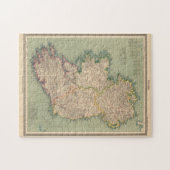Vintage Karte Irlands (1888) Puzzle (Horizontal)