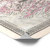 Vintage Karte Irlands Poster (Ecke)