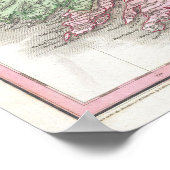 Vintage Karte Irlands Poster (Ecke)