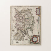 Vintage Karte Islands (1684) Puzzle (Vertikal)