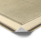 Vintage Karte Islands (1819) Poster (Ecke)