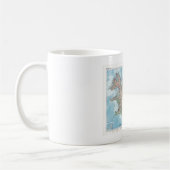 Vintage Karte Islands Kaffeetasse (Links)