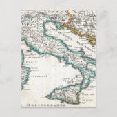 Vintage Karte Italiens (1706) (Vorderseite)