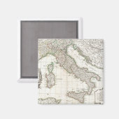 Vintage Karte Italiens (1770) Magnet (Vorderseite/Rückseite)