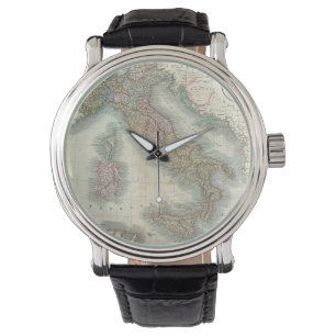 Vintage Karte Italiens (1799) Armbanduhr