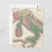 Vintage Karte Italiens (1827) (Vorne/Hinten)