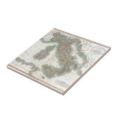 Vintage Karte Italiens Fliese (Seite)