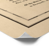 Vintage Karte Jamaikas (1893) Poster (Ecke)