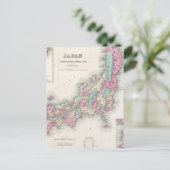 Vintage Karte Japans (1855) (Stehend Vorderseite)