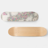 Vintage Karte Japans (1855) Skateboard (Horizontal)