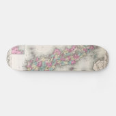Vintage Karte Japans (1855) Skateboard (Horizontal)