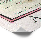 Vintage Karte Jerusalems Israel (1730) Poster (Ecke)