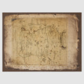 Vintage Karte Junk Journal Ephemera Decoupage Seidenpapier (Vorderseite)