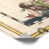 Vintage Karte Kampaniens Italien (1662) Poster (Ecke)