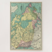 Vintage Karte Kanadas (1897) Puzzle (Vertikal)