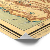 Vintage Karte Kanadas (1898) Poster (Ecke)