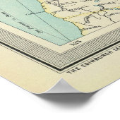 Vintage Karte Kanadas (1922) Poster (Ecke)