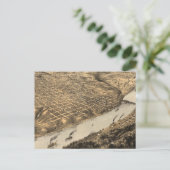 Vintage Karte Kansas City (1869) (Stehend Vorderseite)