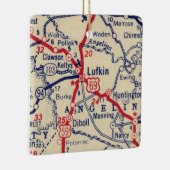 Vintage Karte Keramikornament (Rechts)