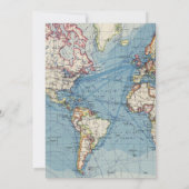 Vintage Karte Kinderdusche Einladungen (Rückseite)