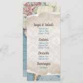 Vintage Karte Kinderduschmenüs (Vorne/Hinten)