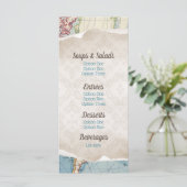 Vintage Karte Kinderduschmenüs (Stehend Vorderseite)