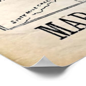 Vintage Karte - Klondike - Dawson Gold Fields 1898 Poster (Ecke)