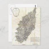 Vintage Karte Korsikas (1794) (Vorne/Hinten)