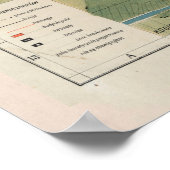 Vintage Karte Krakau Polen (1916) Poster (Ecke)