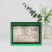 Vintage Karte Kubas Postkarte (Stehend Vorderseite)