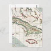 Vintage Karte Kubas und Jamaikas (1763) (Vorne/Hinten)