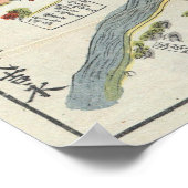 Vintage Karte Kyoto-Japans (1696) Poster (Ecke)