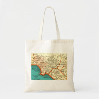 Vintage Karte LOS ANGELES CALIFORNIA Bag Tragetasche