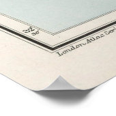 Vintage Karte Madeira (1904) Poster (Ecke)